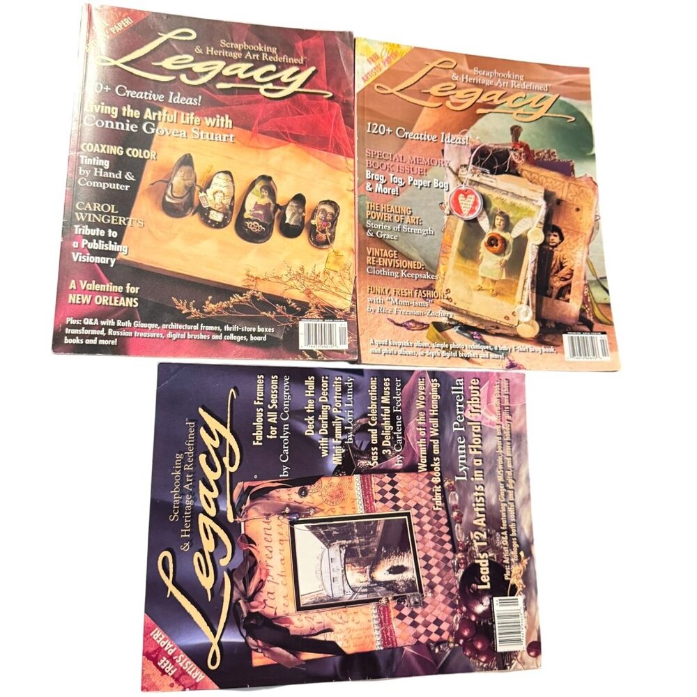 Somerset Legacy Magazine Dec - May 2006 Lot Of 3 Scrapbooking  Issues